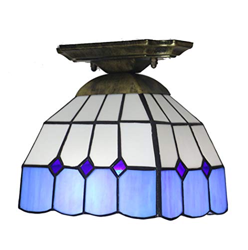 Lumière plafond lampe en vitrail rectangulaire YRYRYW pour un salon élégant