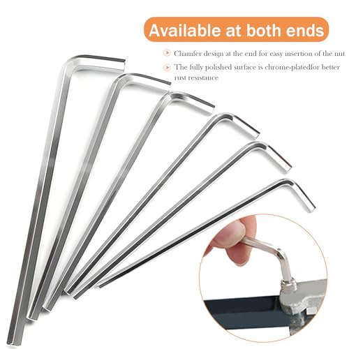 Tunejoy Madenschrauben Sortiment Edelstahl Innensechskant Schrauben Gewindestifte M2.5 M3 M4 M5 M6 M8 Sechskantschrauben mit Inbusschlüssel 300 Stück