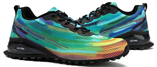 Image of Kricely Men's Trail Running Shoes Fashion Walking Hiking Sneakers for Men Tennis Cross Training Shoe Outdoor Snearker Mens Casual Workout Footwear