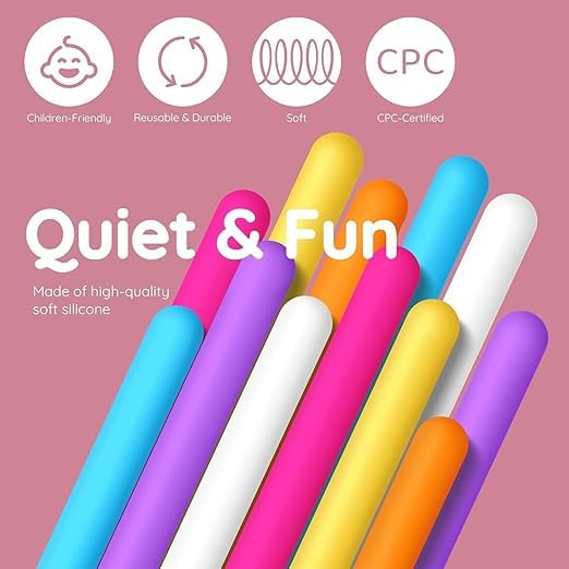 Image of Montessori Silicone Fine Motor Toys for Kids | Silicone Kids Sensory Activity Toys Toy, Fine Motor Skill Learning Educational Toy (Multicolor, 3+ Years)