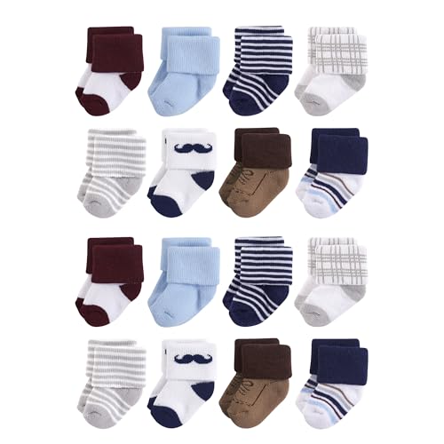 Little Treasure Unisex Baby Cotton Rich Terry Socks 16-Pack