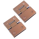 Photo Gallery jutstjuko confezione da 2 cerniere per porta della doccia in vetro a 180 gradi, cerniere per porta in vetro senza cornice, resistenti, in acciaio inossidabile 304, da 8 a 12 mm (oro rosa) Photo Gallery jutstjuko confezione da 2 cerniere per porta della doccia in vetro a 180 gradi, cerniere per porta in vetro senza cornice, resistenti, in acciaio inossidabile 304, da 8 a 12 mm (oro rosa)