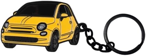 BIHEE Auto Schlüsselanhänger Mini Anhänger Kompatibel mit 500 Schönes Geschenk Metall Schlüsselanhänger für Autoschlüssel, Auto Dekorationen, Männer, Frauen