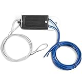 Oyviny Trailer Breakaway Switch 4 FT Breakaway Trailer Cable Electric Brake Switch for RV Towing Trailer, Switch Braided Steel Lanyard W/Nylon Pin Break Away Switch