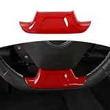 RT-TCZ for Camaro Steering Wheel Panel Trim Sticker Fit for Chevy Camaro 2016-2024 Red Interior Accessories 1pc
