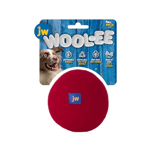 JW Wool-EE Bone Large Handmade 100% Wool All Natural Dog Toy for Fetch