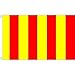 Produktbild AZ FLAG Flagge ROTER UND GELBER Schiedsrichter 90x60cm - Motorsport RENNLEITUNG ROT UND GELB Fahne 60 x 90 cm - flaggen Top Qualität