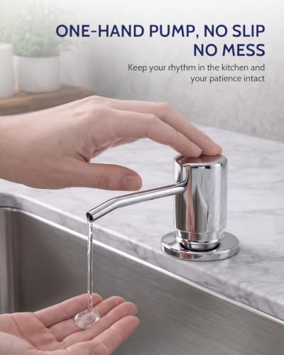 Image of LUFEIDRA Pull-Down Kitchen Faucet with Soap Dispenser, Chrome