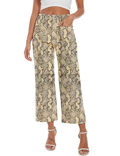 DAOAO Snake-Skin Fall Pants