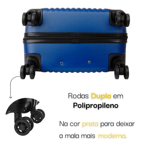 Conjunto de malas de viagem pequena e média 10kg e 23kg - Fibra Rígida
