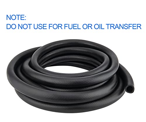 1 Inch Heater Hose, Safety Stripe Standard Straight Heater Hose 28420, Inner Diameter 1", 25' Length #TOP4