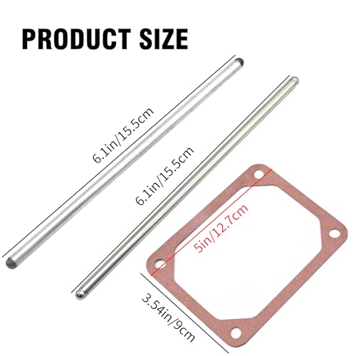ZUDKSUY 2Pack 690971 690981 690982 Replacement for Briggs And Stratton Push Rod Kit with Valve Cover Gasket Replacement for BS 690981 690982 690971 Lawn Tractor by ZUDKSUY - Image 4