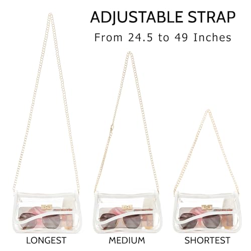 Image of YGR Clear Bag Stadium Event Concert Approved, Transparent Clear Crossbody Purse Shoulder Bag for Women