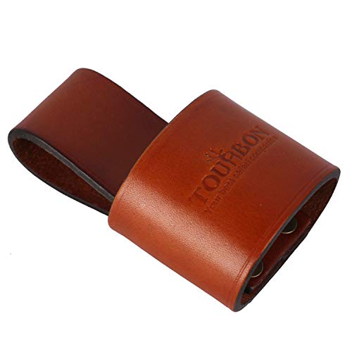 Tourbn Tourbon Genuine Leather Hammer Holder Hatchet Holster Loop Handle Guard Axe Collar(One Set), Reddish Brown #TOP2
