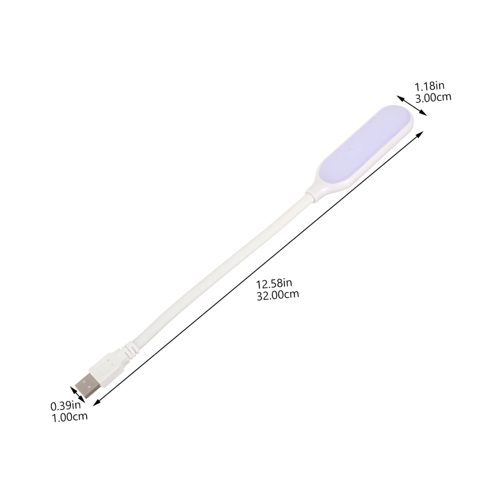 balacoo Flexible Gooseneck Reading Lamp USB Laptop Light USB Bedside Lamp Night Light Dorm