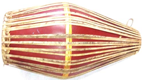 Mridang en fibre Vrindavan Bazaar tambour marron incassable pour transport
