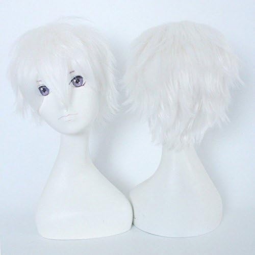 S-noilite Cosplay Curly Hair Tail Full wigs Short Linen Blonde Wig Women/Men Wig
