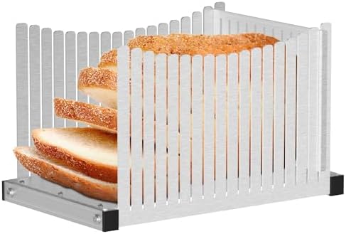 Amazon.com: TKVAZK Bread Slicer, Stainless Steel Bread Slicer for ...