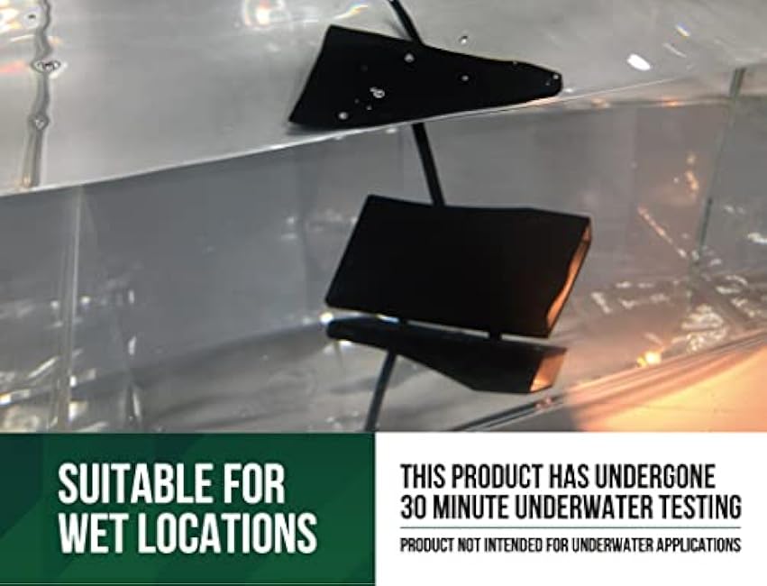 GKOLED Low Voltage LED Wedge Deck Rail Light, Landscape Railing Post Fence Accent Lighting, 2W 2700K Integrated LED Chips, Die-cast Aluminum, Powder Coated Finish, 12V AC/DC, IP65 Rated, Black, 6-Pack