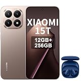 XIAOMI 15T, Smartphone 12+256GB, Display da 6,83" 120Hz, MediaTek Dimensity 8400-Ultra, Obiettivo ottico Leica Summilux 50MP, 5500mAh, Garanzia 2 anni,Oro,incluso cuffie smart incluse blu