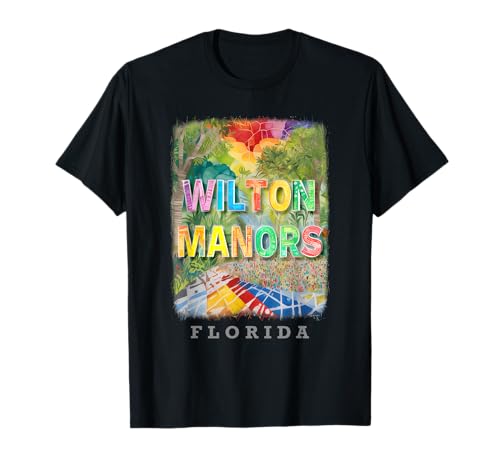 Wilton Manors Florida FL Community Pride SD887 T-Shirt