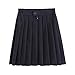 Produktbild CIDCIJN Faltenrock Damen,Sommer Übergrößen Frauen Mit Hoher Taille Rock Feder Kawaii Solide Sailor Röcke Schuluniform Falten Mini Röcke, 5XL