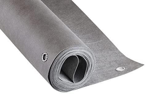 Cover It Gris Brise Vue Balcon Cache Vue 60 x 500 cm - Brise Vue Balcon Exterieur - Brise Vent Terrasse - Coupe-Vent dans de Nombreuses Tailles et Couleurs