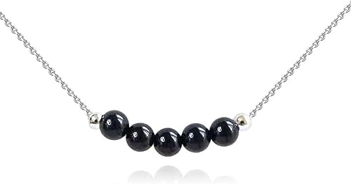 Vista 5 de Crystal Pendant Necklace 925 Sterling Silver Chain Necklace Adjustable Healing Crystal Necklace For Women