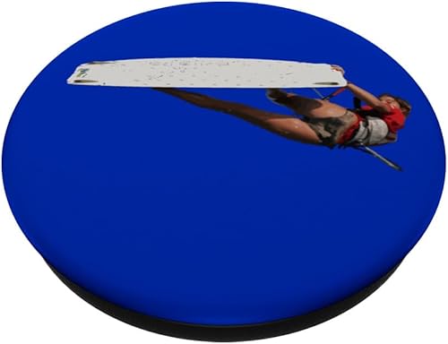 Miniatura 2 de Kitesurfer Freestyle Action Color Illustration PopSockets Standard PopGrip