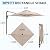 AECOJOY 10ft Solar LED Wall Mounted Outdoor Patio Umbrella, Rectangular Large Offset Cantilever Umbrellas with 180° Rotation Sun Canopy for Deck Pool Garden Backyard, Save Space, Beige