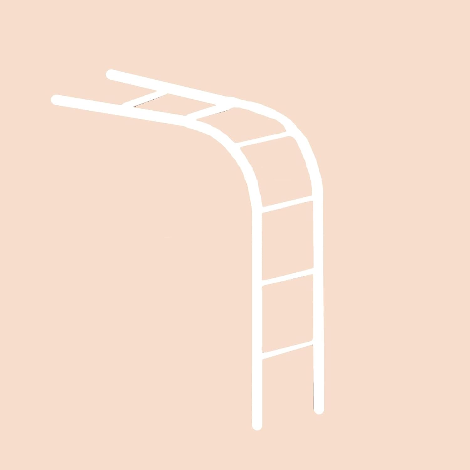 Garden Arch Metal, Against Wall Garden Arches, Stainless Steel Half Side Rose Arch, Patio Climbing Vines Support Pergola, Outdoor Terrace Trellis Decorative Garden Arbor (Color : Side Tube 25mm, Siz