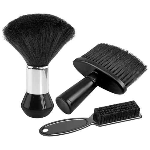 Nackenpinsel Set,Friseur Nacken Bürste, Soft Barbierbürst Friseur Bürste für Die Reinigung Gebrochener Haare am Hals