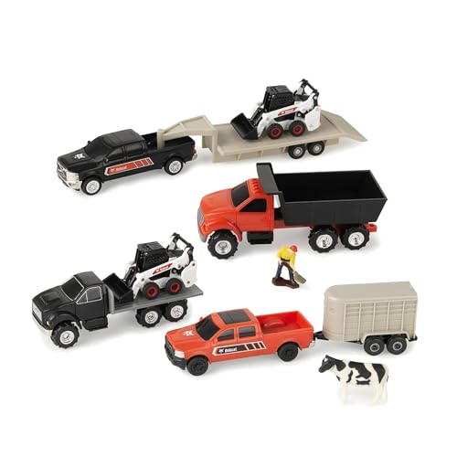 1/64 Bobcat 5 Piece Construction & Farming Sets 37907-Set