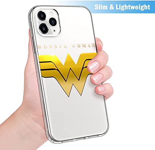 Compatible With Iphone 14 Pro Max Case, Cool Design Premium Soft Silicone Full-Body Protective Clear Case For Men/Women/Girl/Boy (Powerful-Wonder-Woman-6) #TOP2