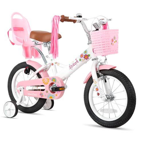 STITCH Little Daisy 14 Zoll Kinderfahrrad für 3-5 Jahre Kinderfahrrad, 14...