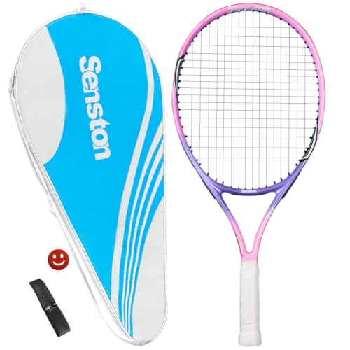 Senston 23' Tennis Racket for Kids Children Boys Girls Tennis Racquets Kids Tennis Racket Pink Color