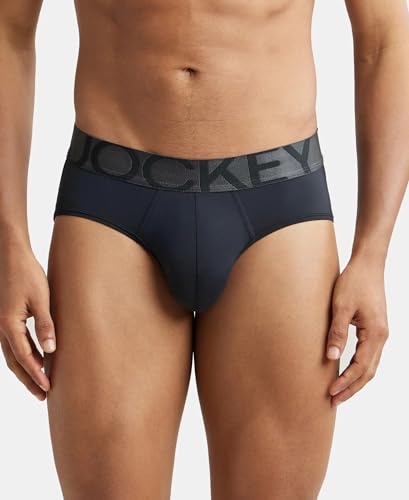 Image of Jockey IC27 Men Tactel Microfiber Elastane Stretch Solid Brief (Pack of 2)