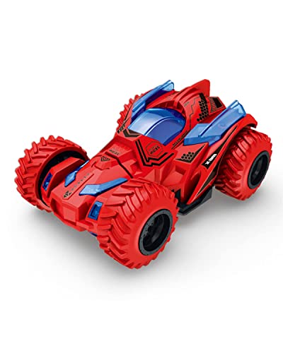 Image of 4WD Monster Truck Toys for Kids Stunt Truck Car Toy with 360 Degree Rotation Big Rubber Tires for Push & Go 4wd Monster Truck Cars for Boys & Girls (Pack of 1, Yellow Color)