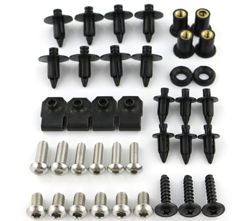 Kit complet de boulons de carénage de moto Suzuki AN650 Burgman 2003-2018 Argent