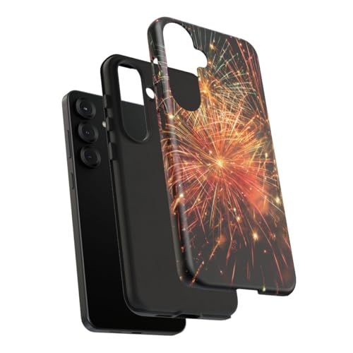 Coque Samsung S25 Plus feux d'artifice colorés protection rigide mate multicolore