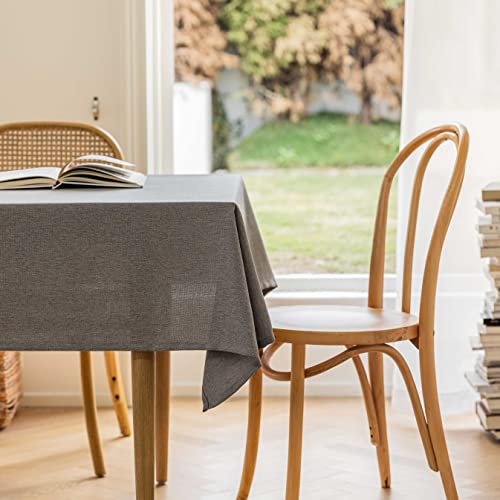 Mantel antimanchas rectangular gris para evitar lavar la ropa tras cada comida 8