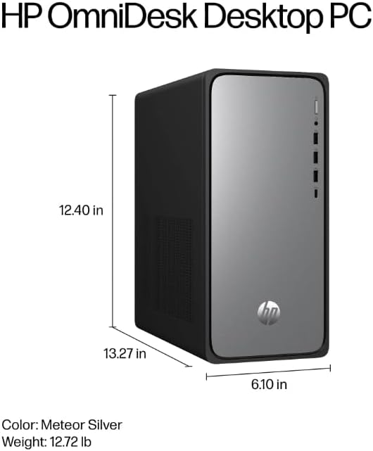 Dimensions of the HP OmniDesk Desktop PC