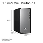 HP OmniDesk Desktop PC, Intel Core i7-14700, 16GB RAM, 2TB SSD, Integrated: Intel UHD Graphics, Windows 11 Home, Meteor Silver, M02-0075t (2025) (Renewed) - Image 3