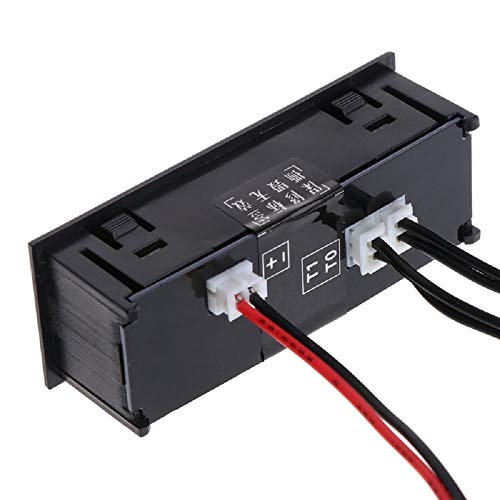 Car Temperature Clock - Totmox Car Clock 12V 3 In 1 Thermometers Voltmeter Gauge Electronic Clock Led Digital Display Lcd Screen (Red) #TOP2