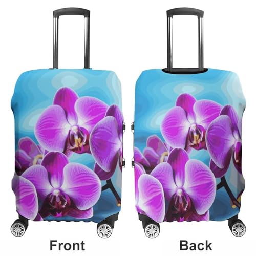 Beautiful Orchid Printed Luggage Cover Protector, Fits 18-32 Inch Luggage3