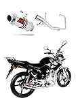 5 años de garantia YBR 125 Escape Moto Deportivo GP I Silenciador Dominator Exhaust Racing Slip-on 2009 2010 2011 2012 2013 2014 2015 2016 2017 2018