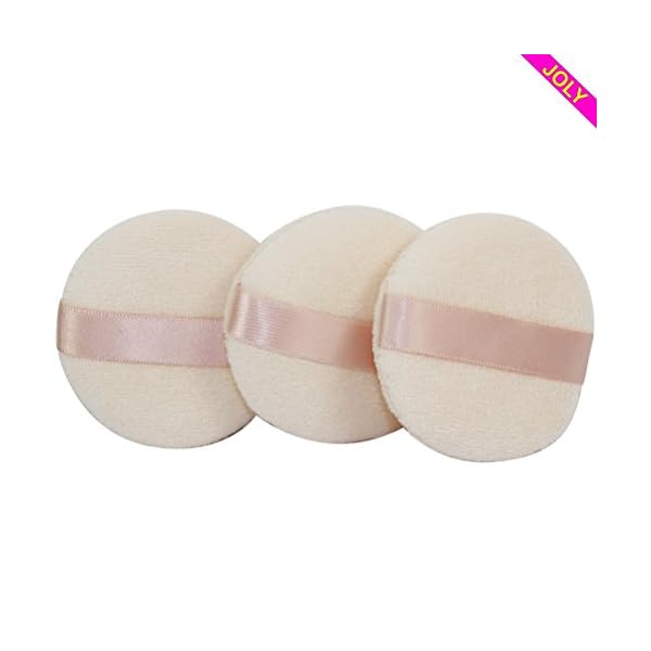 Joly Powder Puff for Makeup Face Powder (3 Pieces)
