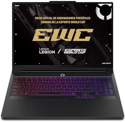 Lenovo Legion Pro 7 Gen 10 - Portátil Gaming IA, 16" WQXGA OLED (Intel Core Ultra 9 275HX, NVIDIA GeForce RTX 5080, 240 Hz, 64 GB RAM, 1TB SSD, Wi-Fi 7, Sin Sistema Operativo) Teclado RGB - Negro
