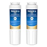Waterdrop Plus UKF8001 NSF 401,53 Certified Refrigerator Water Filter, 𝐑𝐞𝐝𝐮𝐜𝐞 𝐏𝐅𝐀𝐒, Replacement for Whirlpool® Everydrop® Filter 4, EDR4RXD1, Maytag® UKF8001AXX, 2 Filters (Package May Vary)