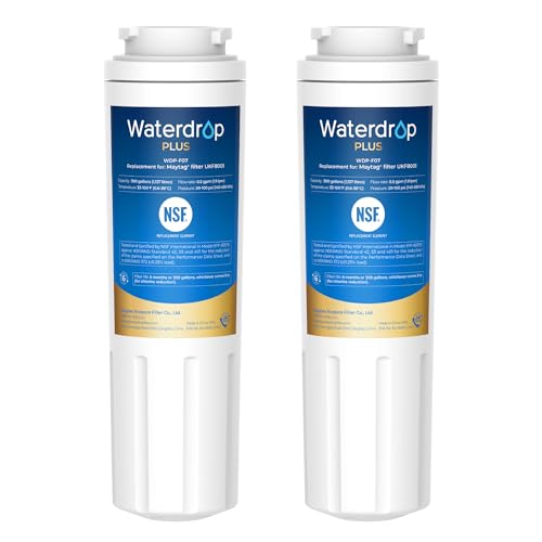 Waterdrop Plus UKF8001 Refrigerator Water Filter, 2 Pack